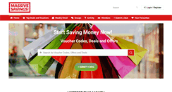 Desktop Screenshot of massivesavings.com