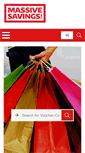 Mobile Screenshot of massivesavings.com